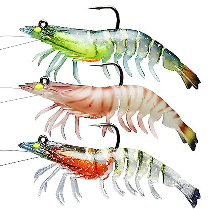 TRUSCEND Duramax Pre-Rigged Saltwater Fishing Lures with BKK Jig Hooks, Easy Catch 10X Tear-Resistant TPE Soft Swimbait for Redfish Grouper Striper Bass Trout Crappie Walleye, Weedless Freshwater Bait - color: A2-3"-0.3oz