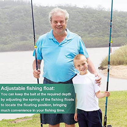 Sumind Fishing Floats Bobbers Balsa Wood Floats Oval Stick Slip Bobbers for Fishing Balsa Floats Crappie Tackle Accessories (20 Pieces)