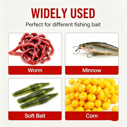 New Natural Bait Scent Fish Attractants,Red 40 Fishing Lures,Red Worm Liquid Bait,60ml,Natural Fish Scent,Fish Lure Attraction Enhancer,Smell BaitFood for Fishing Trout,Cod,Carp,Bass - color: 5pcs