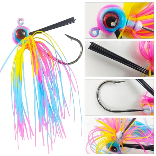 Football Jig, Bass Jigs Weedless Fishing Lures Jigs for Bass Fishing -Flipping Jigs for Pike, Heavy Cover and Monster Fish - size: 5cm/15.5g