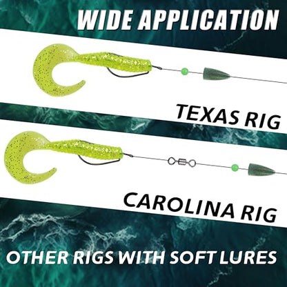30Pcs Bullet Fishing Worm Slip Sinkers Weights - Texas Rig and Carolina Rig Weights for Bass Fishing Size 1/2oz 3/8oz 1/4oz 3/16oz 1/8oz 1/16oz - size: 30pcs 1/8oz
