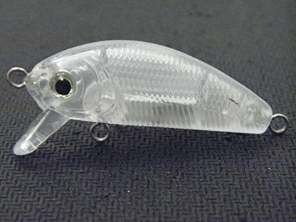 Blank Unpainted Minnow Crankbait Topwater Lipless Jerkbait Fishing Lures - color: UPC544
