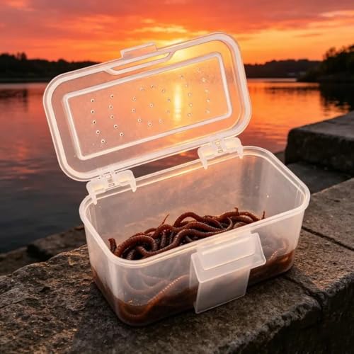 Portable Live Baits Container Hanging Waist Baits Storage Box Holder Fishing Tackle Box Fishing Accessories Breathable Live