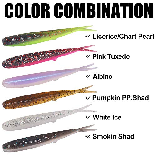 Crappie-Baits- Plastics-Jig-Heads-Kit-Shad-Minnow-Fishing-Lures-for Crappie-Panfish-Bluegill-40 &135 Piece Kit - color: CRAPPIE MINNOW 40 pc. KIT COMBO 1