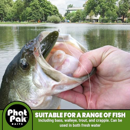 Phat Pak Baits - Skipper Toad Zoom Horny Toad Style Soft Plastic Frog 4" 10ct Top Water Bass Fishing Lure - color: Straight White