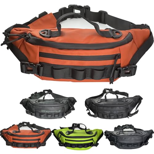 Fishing Fanny Pack for Men -Fishing Fanny Pack-Lightweight and Fishing Sling Pack - color: orange3