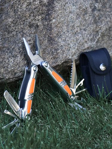 14-in-1 Multitool Pliers, Premium Gift Box Packaging, Ideal Gift for Dad | Small Pocket Knife Multitool, Mini Utility knife, Folding Pliers with Sheath, EDC Multitool Knife, Self-Locking Design - size: Gift Box Packing