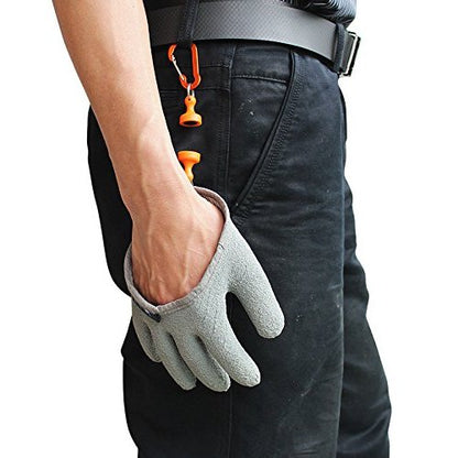 Inf-way Fishing Glove with Magnet Release, Fisherman Professional Catch Fish Gloves Cut&Puncture Resistant with Magnetic Hooks Hunting Glove - size: X-Large, style: Right