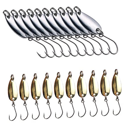 BESPORTBLE 40pcs Fishing Lure Blades Bright Metal Bait for DIY Spinnerbaits Reusable Blades for Bass and Walleye Fishing Lightweight Accessories
