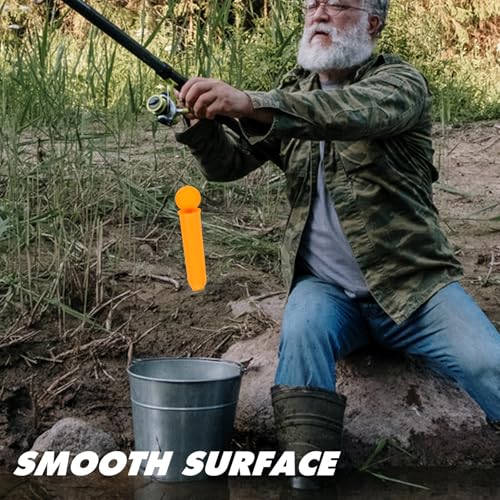 GARVALON Surf Fishing Rod Holder Ground Support Stand Yellow Beach Sand Spike Bank Fishing Rod Rack