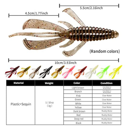 Premium Bass Fishing Buzzbait Kit - 3-in-1 Spinner Baits, Multicolor Topwater Swimbaits & Hard Metal Lures for Bass, Pike & Trout + 10pc Swamp Monster Rage Bug Baits (Small) - color: B