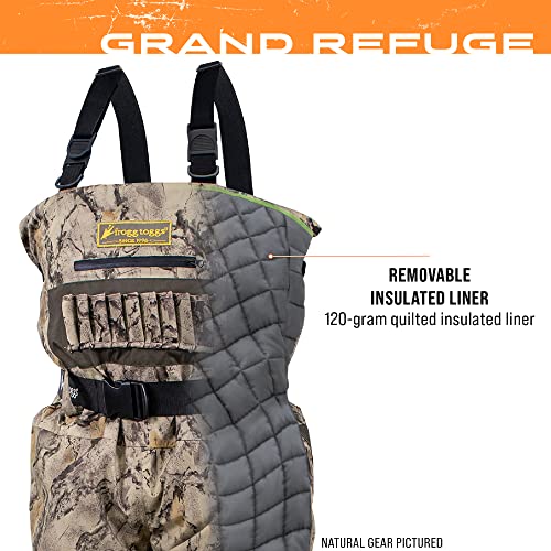 FROGG TOGGS Men's Grand Refuge 3.0 Waterproof Bootfoot Wader for Hunting with Removable Insulation Liner - color: Brown, size: 12