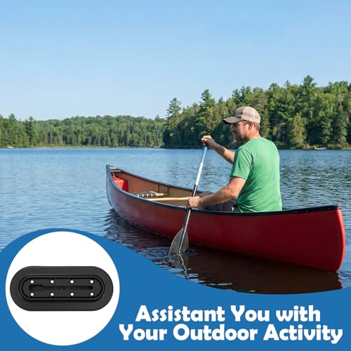 2 Pcs Kayak Rail Mount Track, Inflatable Boat Sup Low Profile Marine Nylon Track for Fishing Rod Holder Cup Holder, Kayak Rail Accessories Gear Mounting for Paddle Holders Finder Anchor Cleats