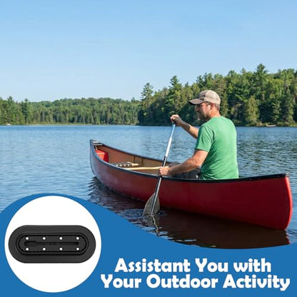 2 Pcs Kayak Rail Mount Track, Inflatable Boat Sup Low Profile Marine Nylon Track for Fishing Rod Holder Cup Holder, Kayak Rail Accessories Gear Mounting for Paddle Holders Finder Anchor Cleats