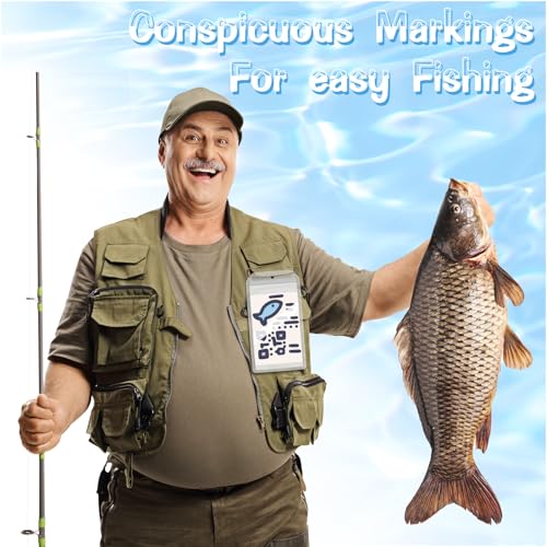 Geyee 6 Pack Fishing Hunting License Holder Waterproof Fluorescent ID Holder with 6 Bronze Safety Pins Heavy Duty for License Permit Protection Hunting Deer Season Supplies(Clear,Vertical) - color: Clear, style: Vertical