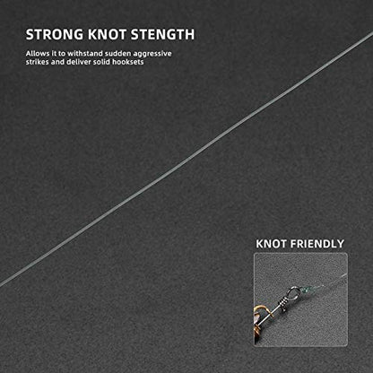SF Monofilament Fishing Line Premium Spool X-Strong Mono Nylon Material Leader Line for Saltwater Freshwater 8/10/12/15/20/25/30/40/50/60/80/100LB - color: Low-Vis Green, size: 25LB/0.019in/595Yds