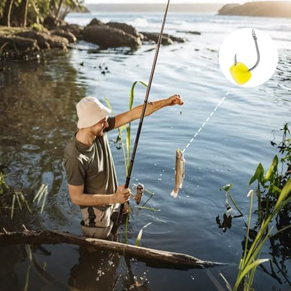 100 Pcs Carp Bait Lure Set Artificial Boilies Fishing Bait with Fake Corn Lures Equipment High Attraction Carp Fishing Baits for Freshwater Fishing