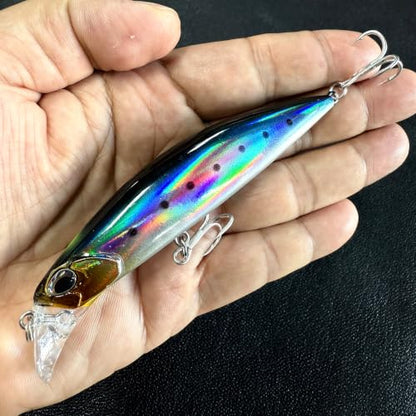 3pcs 11cm 30g Minnow Fishing Lure Kit Isca Carkbait Wobblers Swimbait Fishing Tackle Sinking Artificial Jerbaits Wobbler for Pike Bass Trout Fishing Tackle - color: AH1131-4.3'' 1.1oz