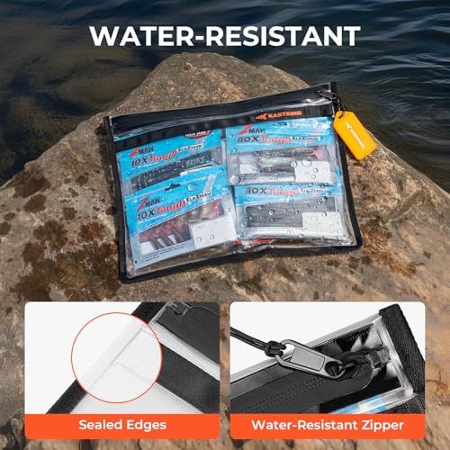 KastKing BaitShield Tackle Storage Bag, Fishing Tackle Bag, Sealed Edges, Water-Resistant Protection, Durable & Tough Build, Large Capacity - size: A: 2 Pack, Medium