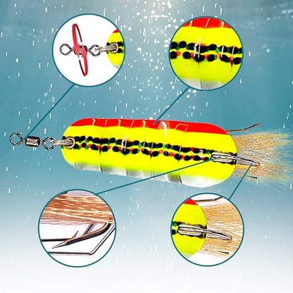 Fishing Lures for Saltwater/Freshwater, Metal Trout Lures for Bass Walleye Pike, 5g Fishing Spoon with Single Hook - color: FS02