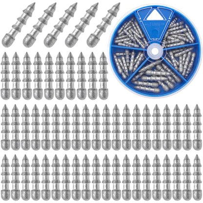 Fishing Nail Weights 70/50pcs Neko Rig Weights Insert Sinkers for Bass Fishing Soft Plastic Lures Wacky Worm Weights Kit Assorted Sizes - size: 5sizes-70pcs