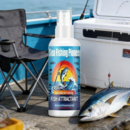 Fish Scent Attractant 100ML Attractant Liquid Spray | Concentrated Fishing Bait for Pond Lake Seaside Water Trolling Outdoor Beginner Professional Lover