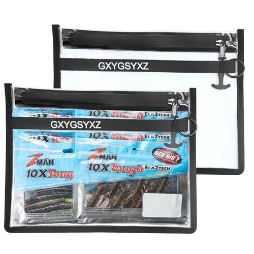 Fishing Gear Storage Bag Bait Storage Sealed Edges Waterproof Protection Durable and Sturdy Large Capacity PVC-Free Fishing Accessories Bag - size: (B-2 Pack, Large)