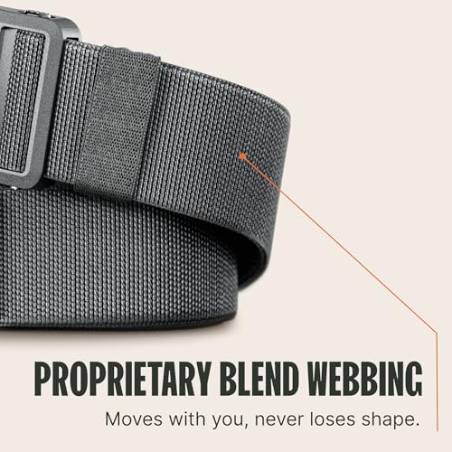 Groove Life Groove Belt Ultra – Men's Golf Belt, Stretch, Magnetic Buckle, Adjustable, Comfortable, Golf - color: Black, size: Large (37-40")