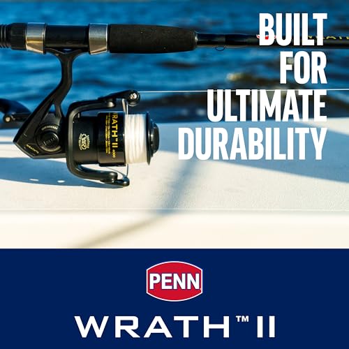 Penn Wrath II Spinning Reel and Fishing Rod Combo - size: 8000 Size Reel - 10' - Heavy - 2pc