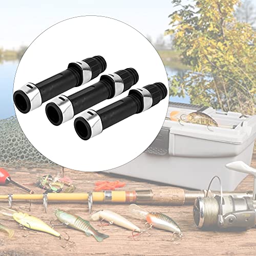 plplaaoo 3pcs Reel Seat, Fishing Reel Seat,Spinning Fishing Rod Reel Seat,Black ACS Corrosion Resistant Fishing Rod Reel Seat for Seawater and Freshwater,Fishing Tackle Accessory, Fishing Rod Reel - size: 20#