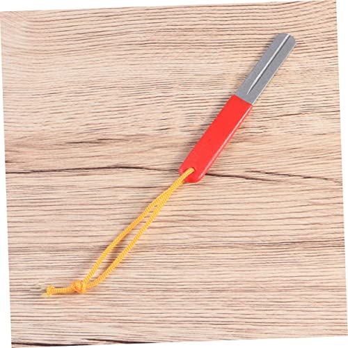 ARTIBETTER 1Pc Double Side Fish Hook Sharpener File with Hanging Strip Material Rounded Tip for Easy Use Portable Fishing Tool for Water and Land Coated Handle for Sure