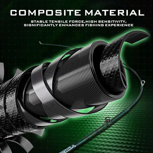 Sougayilang Fishing Rod Reel Combos,Two Pieces Fiberglass Durable and Strong Spinning Pole with Smooth Reel Available for Freshwater Catching Bass, Trout, Catfish - style: With Ms20 Reel