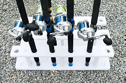 18 Pole Fishing Rod Holder Rack for Garage Heavy Duty Outdoor Boat Dock Storage - size: 18 Rod Holder