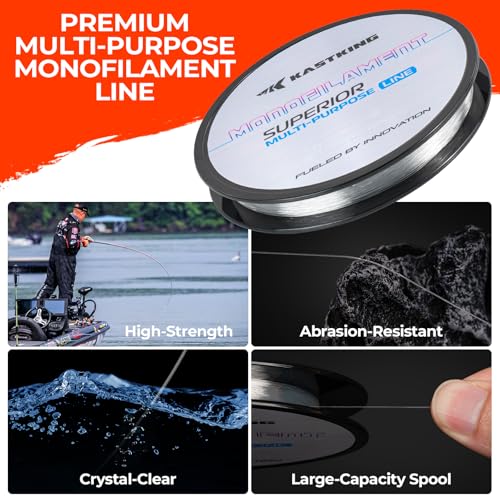 KastKing World's Premium Monofilament Fishing Line - Paralleled Roll Track - Strong and Abrasion Resistant Mono Line - Superior Nylon Material Fishing Line - 2015 ICAST Award Winning Manufacturer - color: C:Multi-Purpose(For Hanging&Crafting&Beading), siz