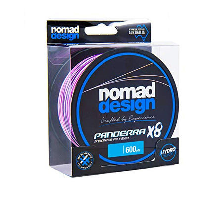 Nomad Design PANDERRA Cyan X8 Braid, Premium PE Fiber Fishing Line with Micro Weave Technology, Hydroslick Coating, and Increased Casting Distance. - style: 100 Pound, 600 Yards