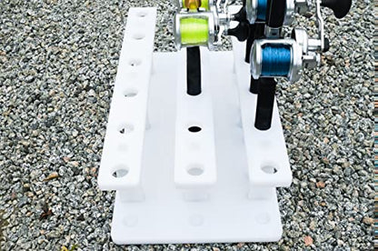 18 Pole Fishing Rod Holder Rack for Garage Heavy Duty Outdoor Boat Dock Storage - size: 18 Rod Holder