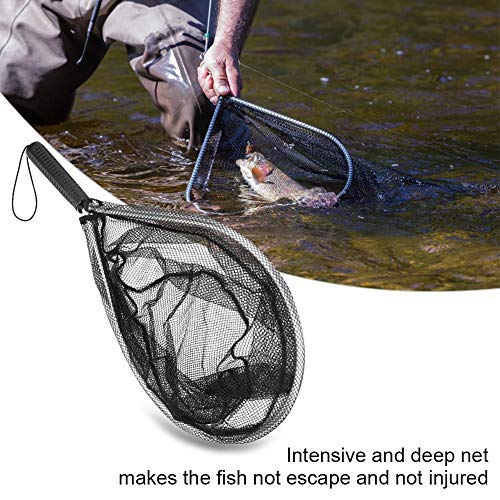 Fishing Landing Net - Fishing Net Fish Catching or Releasing Net for Fly Fishing Kayak Boating Trout Fishing Tools and Accessories