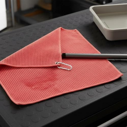 Fishing Towel Highly Absorbent Hanging Fishing Cloth Quick Texture Towel with Clip for Fishermen, Anglers, Boating, Camping, Gray - color: Gray