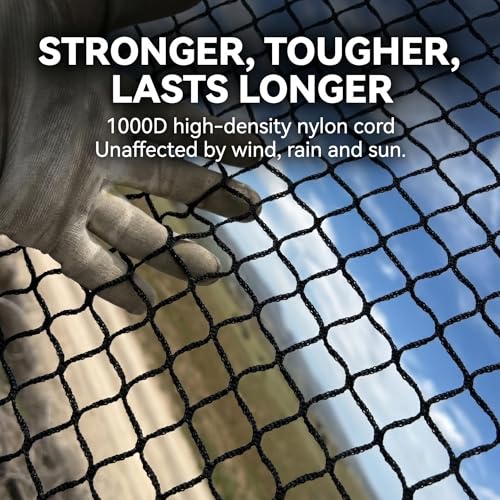 Golf Net for Hitting Practice, 10Ft to 50Ft Golf Ball Netting with 33Ft Hanging Nylon Rope,Also Use as Baseball, Hockey, Soccer, LAX Sport Net,Indoor and Outdoor. - size: 10*10 feet（new version）