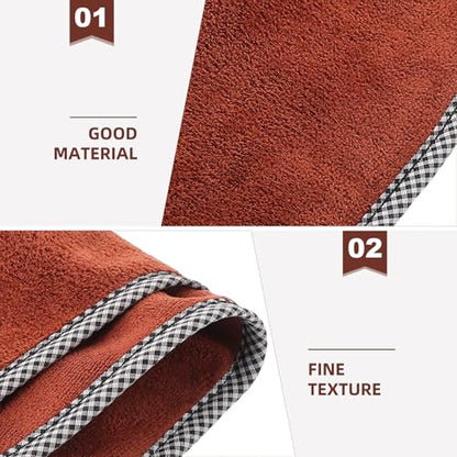 SOLUSTRE Outdoor Fishing Towel with Clip Quick Dry Cotton Bait Towel for Camping Hiking Marine Use Fisherman Accessory Khaki Color