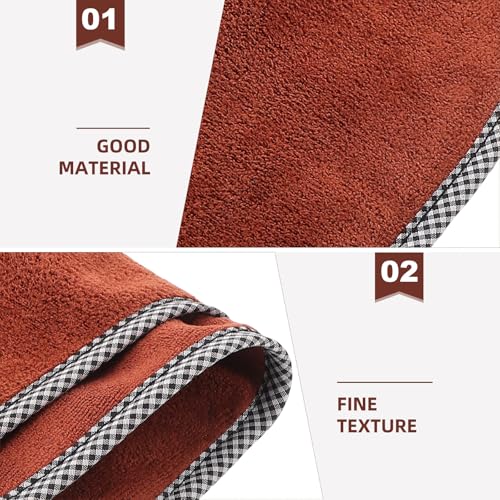 Fishing Towel with Carabiner Clip, Cotton Outdoor Bait Towel for Camping and Hiking, Soft Hand and Fishing Rod Cleaning Accessory for Anglers