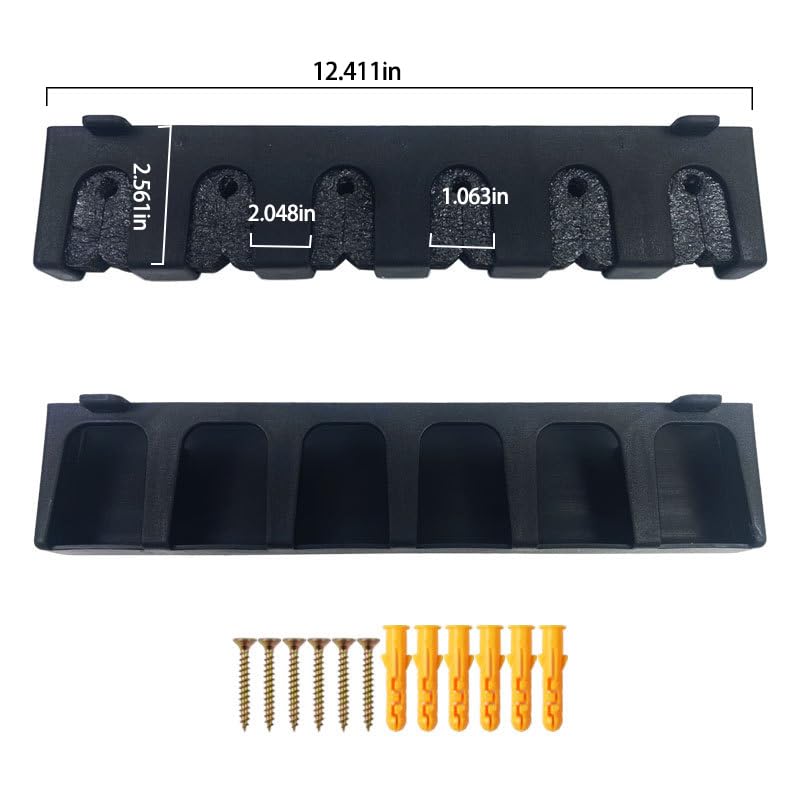 Fishing Rod Holder Straps,Holds Up to 6 Rods Fishing Pole Rod Racks Wall Mounted Fishing Pole Rod Holders