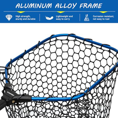 THKFISH Carbon Fiber Fishing Landing Net- 27 to 157.5 Inch Long Handle, Portable Collapsible Fishing Net for Salmon, Steelhead, Fly, Catfish, Bass, Trout Fishing, Trout Net, Dip Net Gifts for Men - size: 118” Telescopic Handle