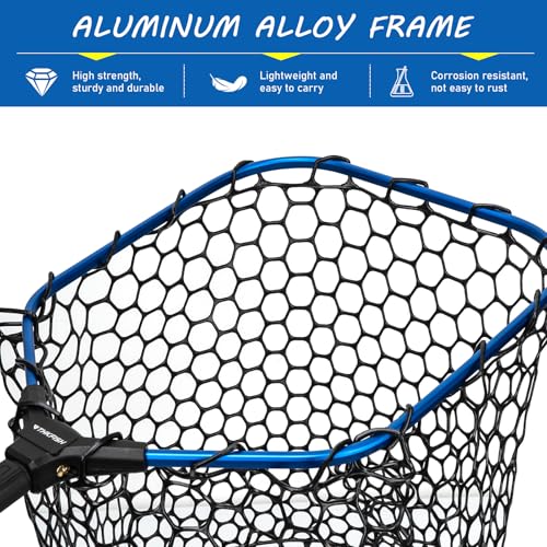 THKFISH Carbon Fiber Fishing Landing Net- 27 to 157.5 Inch Long Handle, Portable Collapsible Fishing Net for Salmon, Steelhead, Fly, Catfish, Bass, Trout Fishing, Trout Net, Dip Net Gifts for Men - size: 157.5” Telescopic Handle