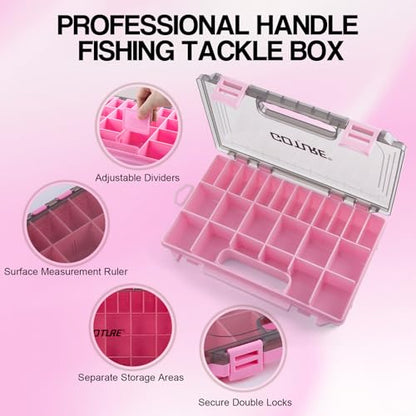 Goture Pink Fishing Rod and Reel Combo - ML Action Spinning Reel Pole with Shimmering Pink Sling Bag - 8FT Telescopic Rod Kit for Starter Travel Saltwater Freshwater - color: Shimmering pink, size: Small bag with 3600 trays, style: Full Fishing Kit(includ