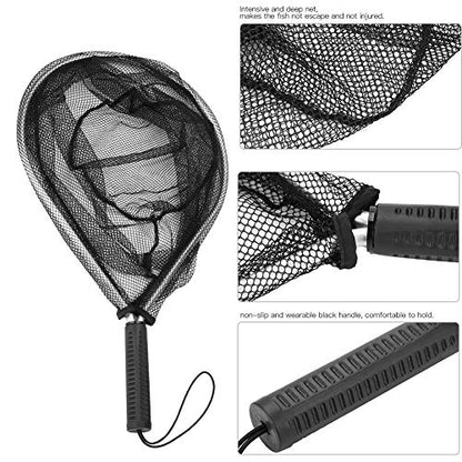 Fishing Landing Net - Fishing Net Fish Catching or Releasing Net for Fly Fishing Kayak Boating Trout Fishing Tools and Accessories
