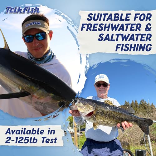 TrikFish Fluorocarbon Fishing Line – Fluoro Fishing Line for Freshwater & Saltwater Fishing – Ultra Strong, Virtually Invisible Underwater, and Smooth Casting – Premium Clear Fishing Line - size: 200 Yards, style: 4lb Test