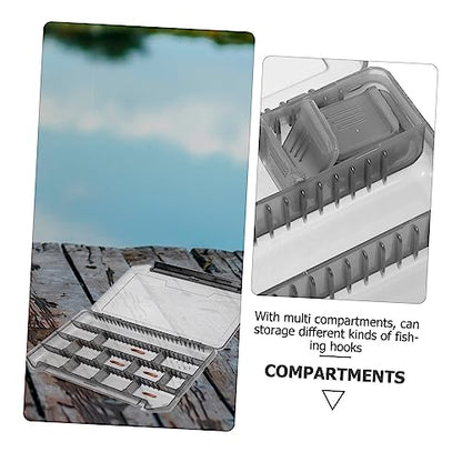 UKCOCO 5pcs Portable Multi Grid Fishing Tackle Organizer Box Compact Storage for Hooks Baits and Accessories for Outdoor Durable and Functional Design