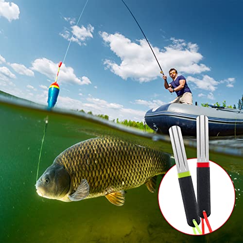 Hook Sharpener Hook File Set of 4 Diamond Fishing Hook File Portable Fish Hook Sharpeners with Double Sided Fine and Medium Grit for Saltwater Freshwater Ice Fishing Tools, 4 Inches