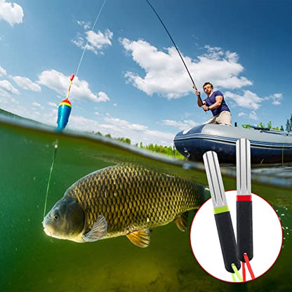 Hook Sharpener Hook File Set of 4 Diamond Fishing Hook File Portable Fish Hook Sharpeners with Double Sided Fine and Medium Grit for Saltwater Freshwater Ice Fishing Tools, 4 Inches